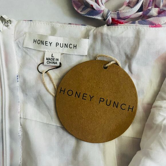 Honey Punch Multicolor Floral Dress Size XL NWT - Picture 4 of 7